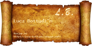 Lucz Bottyán névjegykártya